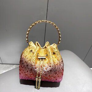 Handle Rhinestones Evening clutch Bag Purses and handbag luxury Designer